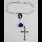 Decade Rosary, Blue Flower