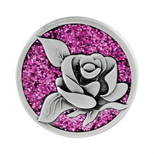 "Fleur" Pocket Token, Pewter, 1¼", French / ea