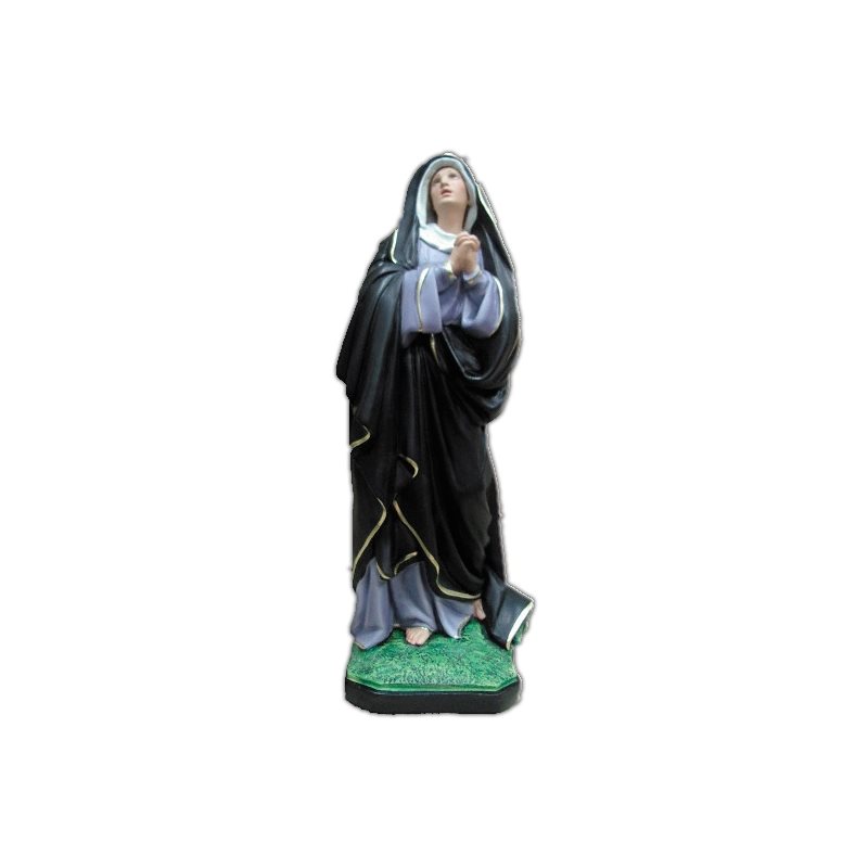 Our Lady of Seven Sorrows Fiberglass Outdoor Statue, 19.7"