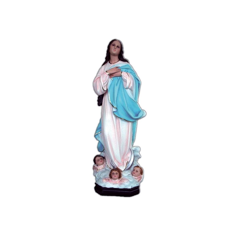 Our Lady of Assumption Color Fiberglass Outdoor Statue, 24"