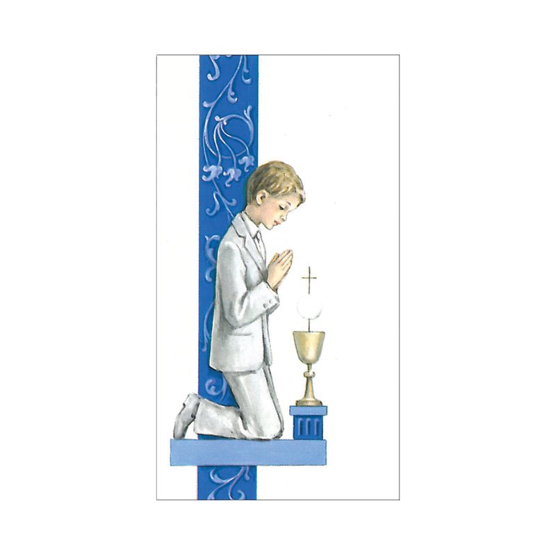 Image 1ère Communion pr garçon, 6,5 x 10 cm, Anglais / un