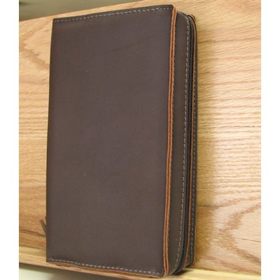 Leather Brevary Case With Zipper