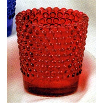 Red Vigil Light Glass 12 hrs (diamond finish) 2.25" Ht. / dz