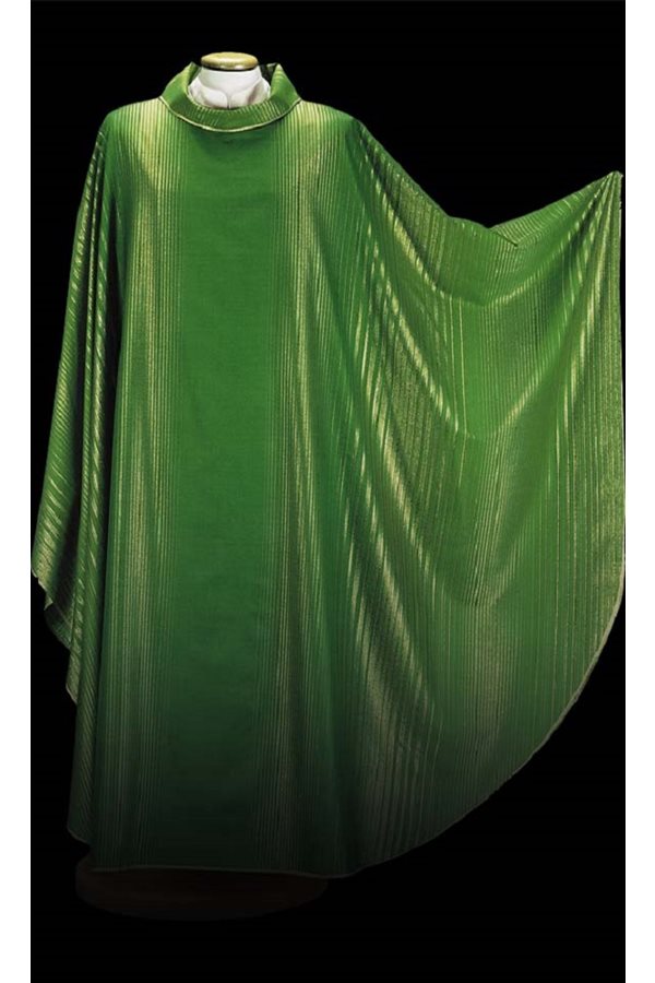 Chasuble Verte #65-002001 en laine et lurex