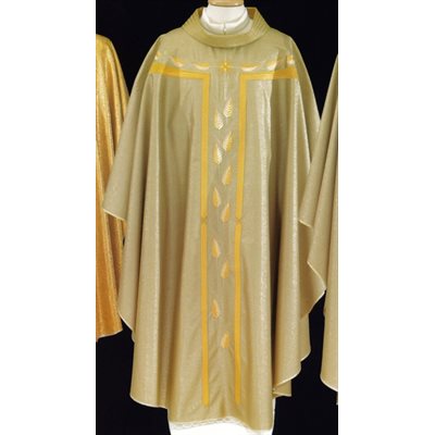 Chasuble #65-038187 or bruni en laine / lurex