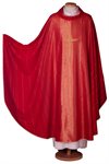 Priest Stole #80-002007 wool / lurex, Red