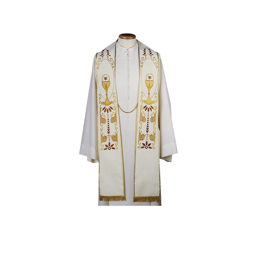 Priest Stole #80-003377 100% polyester, Red