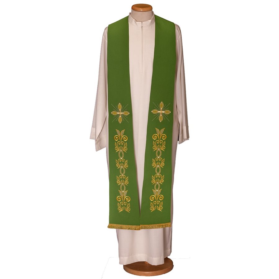 Priest Stole #80-000952 Polyester, Green