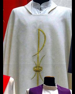 Chasuble et Étole #1205 Blanche