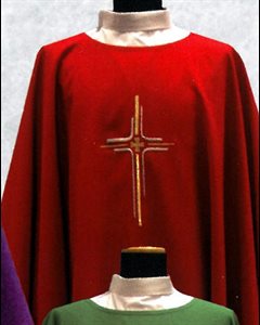 Chasuble et Étole #334 Rouge