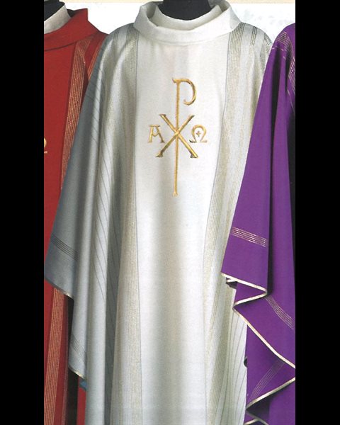 Chasuble et Étole #391 Blanche