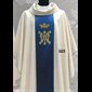 Marial Chasuble and Stole #503 White