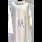 Marial Chasuble and Stole #815 White