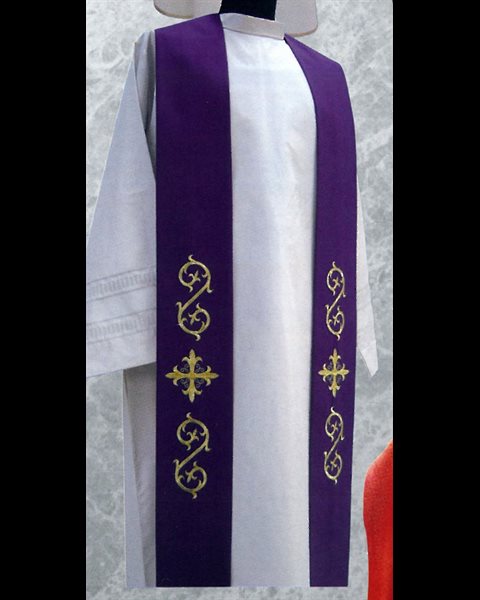 Priest Stole #640 Purple